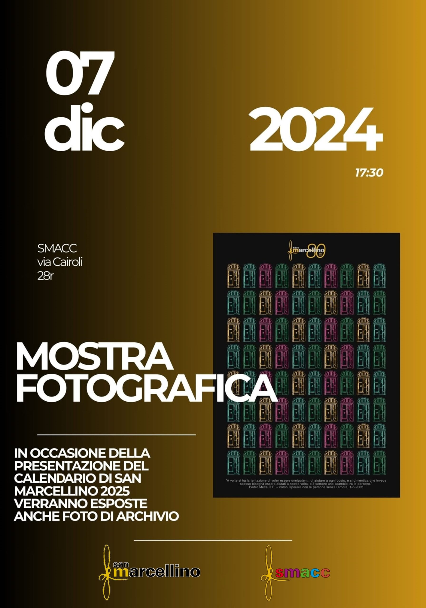 07.12.2024 - Mostra Fotografica Calendario SM 2025