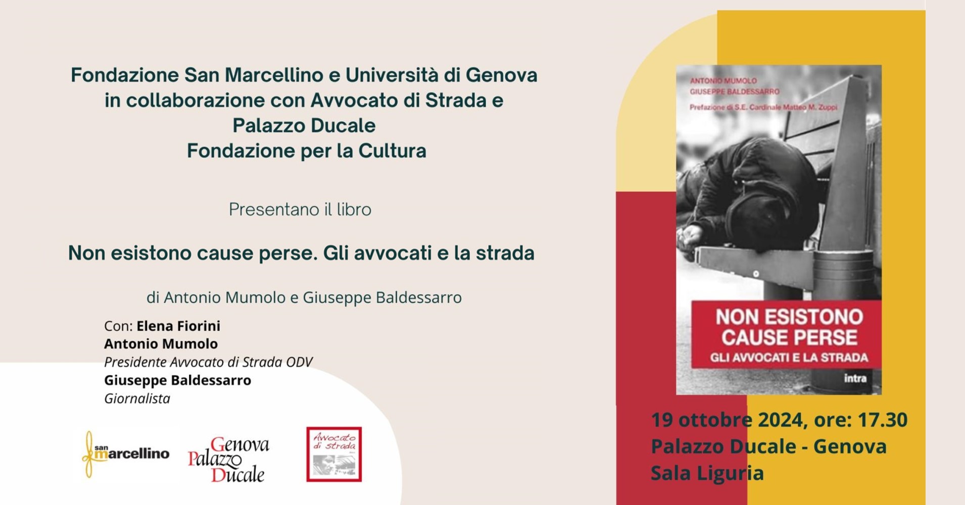 Presentazione dellibro "Non esistono cause perse. Gli avvocati e la strada"